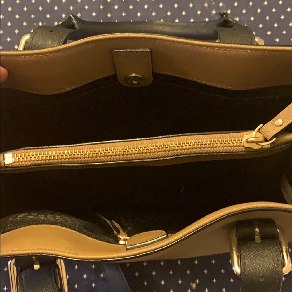 Tan and Black Kate Spade Handbag - Picture 3 of 8